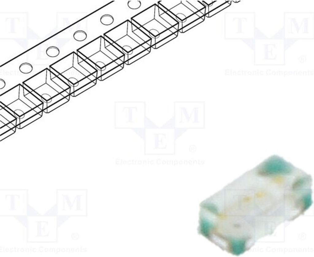 10x LED 140° blau SMD 2,6÷3,3V 0402 1x0,5x0,4mm 12÷100mcd 5mA RF-BU0402TS-CE-B LED