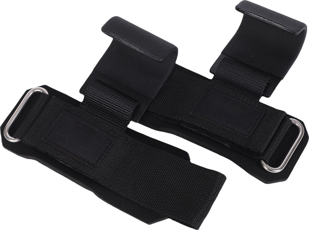 Endless Weightlifting Hook | 2er Set | Schwarz | Material: Metall und Neopren | Griffe für Dead Lifting | Premium Workout Hook | Gym Training Hook...