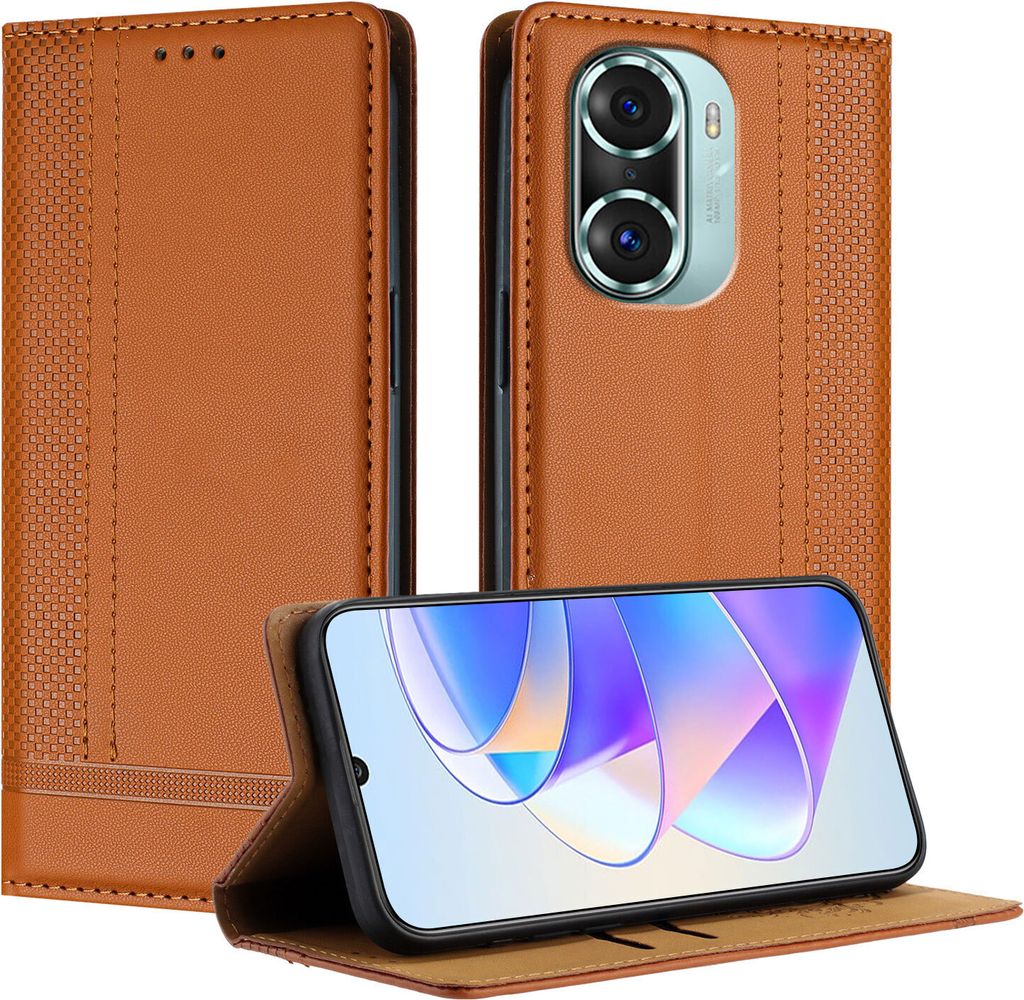 Handyhülle für Honor 60 Pro Leder Flip Klappbare Produktbild 