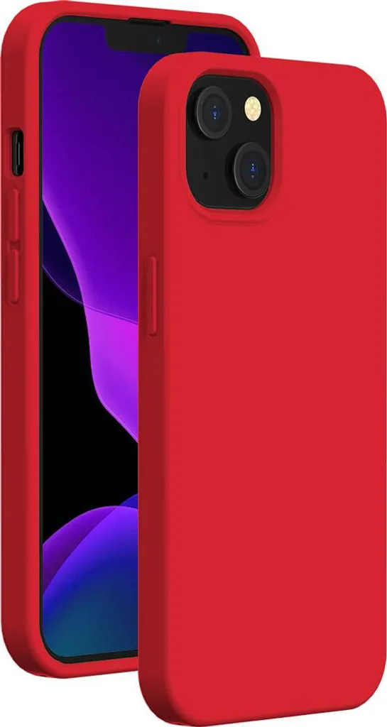Coque de protection iPhone 13 Rouge Soft Touch souple et antichoc fine