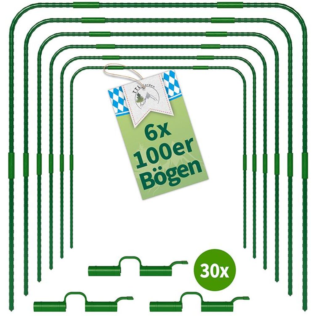TTL GARDEN Vario 100 Tunnelbogen System 6er Set – 100x120cm Produktbild 