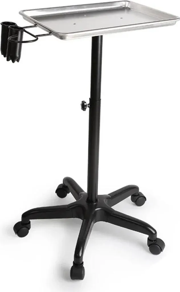 Carrello Estetista Argento Alluminio: Accessorio Luxury per Spa
