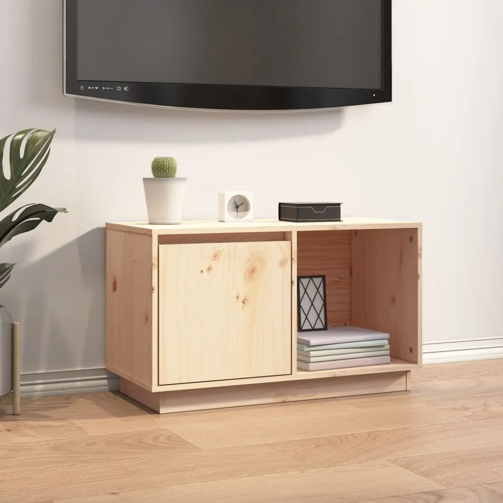 Mobile Porta TV in Pino Massiccio Maison Exclusive - Design Minimal 74cm - 1