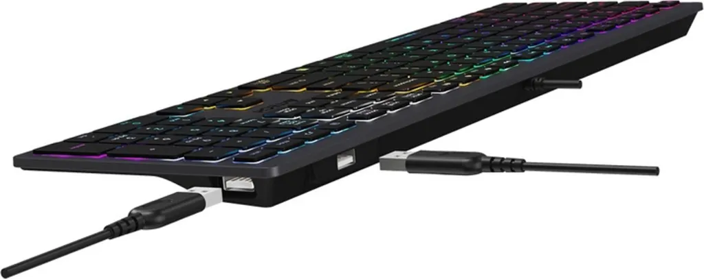 Clavier A4 Tech FStyler FX60H - Clavier Chiclet Rétroéclairé Néon - 7