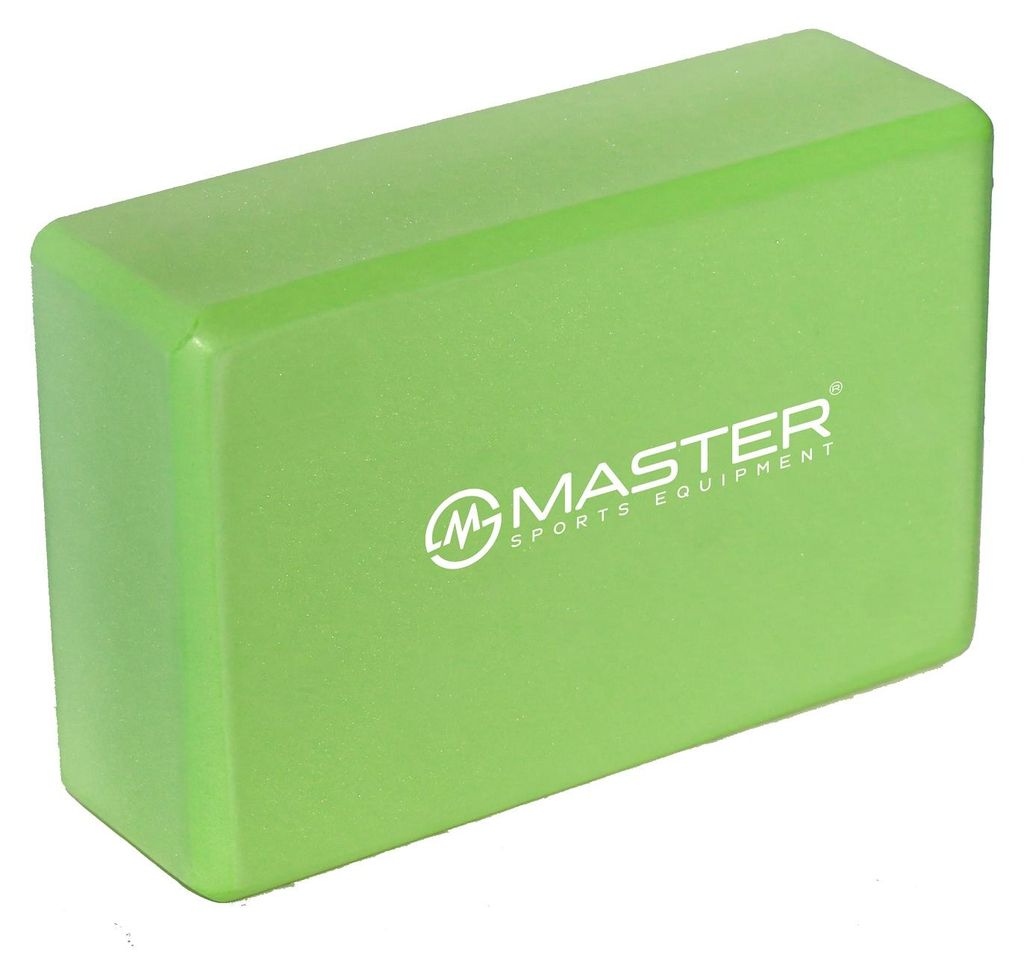 Blocco yoga MASTER 23 x 15 x 7,5 cm, verde Immagine del prodotto 