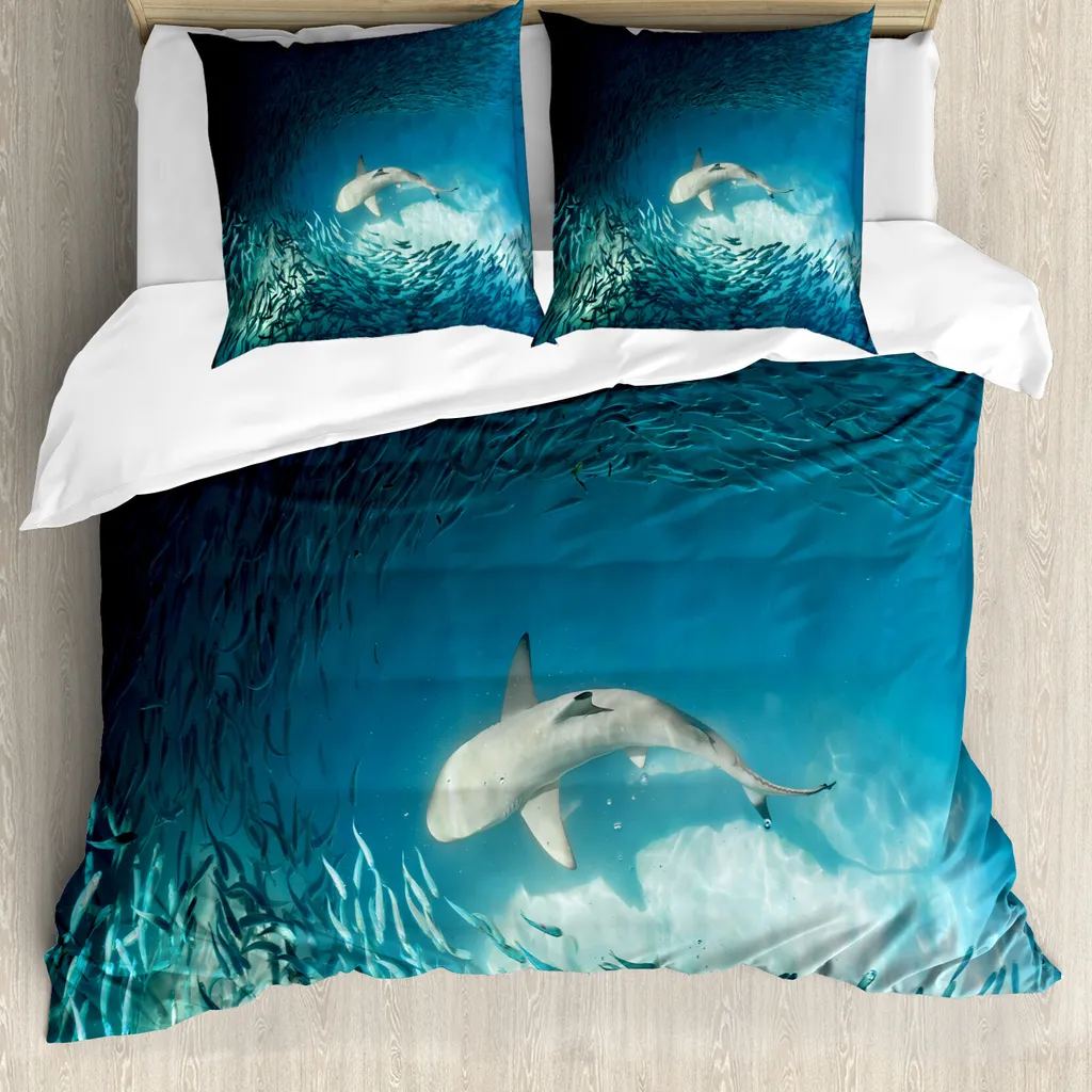 Biancheria Letto ABAKUHAUS Wildlife Marino - Sacco Piumino 155x220
