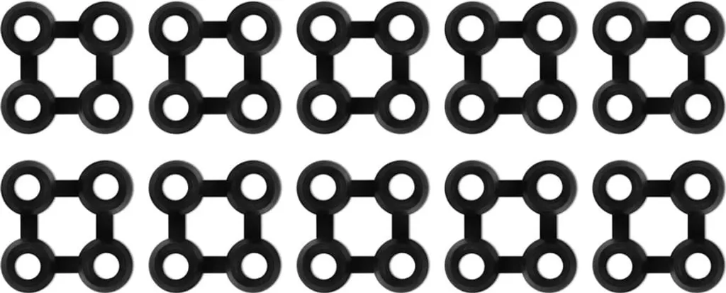 Connecteur pour assembler 10 tapis caoutchouc alvéolés - Pose facile