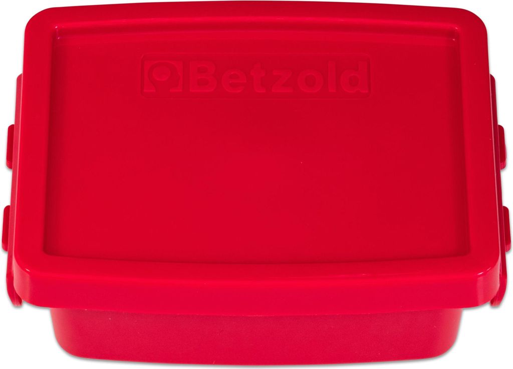 Betzold Aufbewahrungsbox, Farbe: rot, Setgröße: 10 Stück, Volumen: 0,2 l