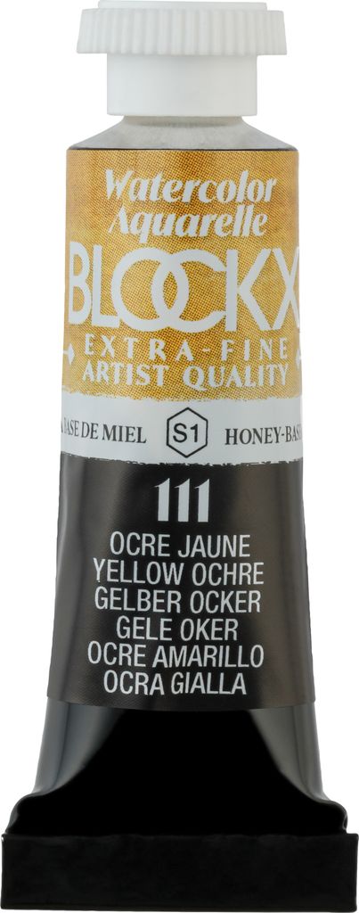 Blockx 3x Aquarellfarbe, Ockergelb - Tube 5ml - Ockergelb| 43111BXC