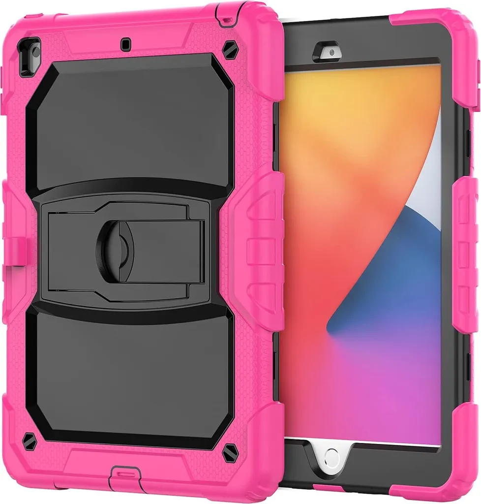 Offerta Custodia iPad Mini 4 5 Rosa - Tracolla Regolabile + Supporto