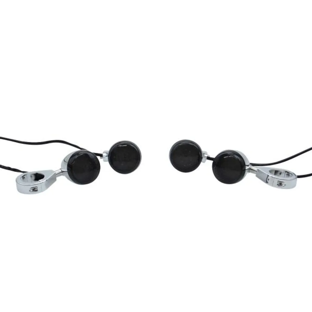 Clignotant LED Moto pour Customisation Cadre et Fourche Chrome Harvey