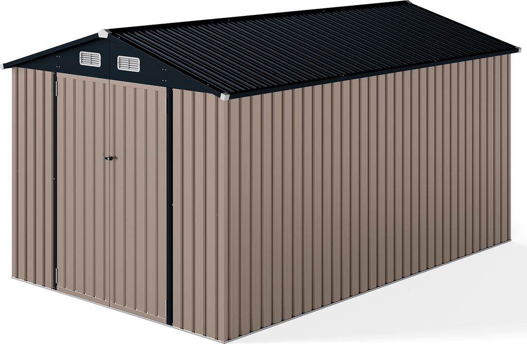 Capanno per attrezzi COSTWAY in metallo, 350 x 223 x 197 cm Immagine del prodotto 