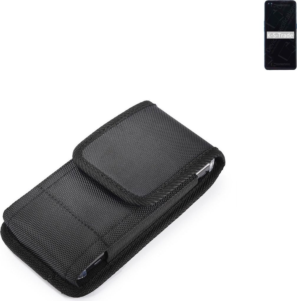 Holster Gürteltasche kompatibel mit Oppo Reno4 Holster Gürtel Tasche wasserabweisend Handy Hülle Schutz Hülle Outdoor schwarz K-S-Trade