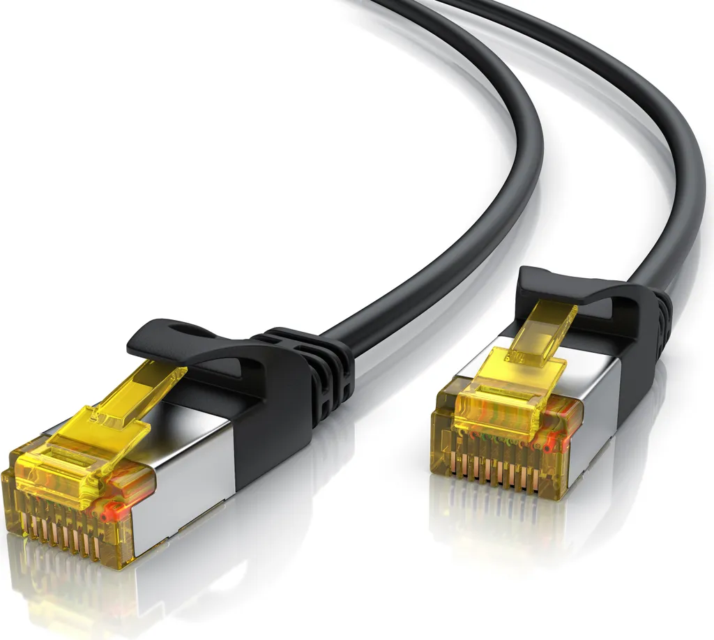 Primewire Ultra Slim Patch Cable Cat 7 - Cavo LAN Ethernet Gigabit - 10000 Mbit - Schermatura U/FTP PIMF - Cavo di rete - 7,5m