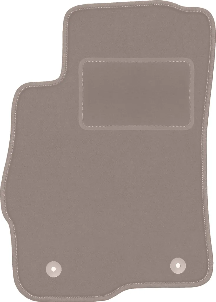 Tappetino conducente in velluto beige compatibile con Chevrolet Aveo II T300 (2011-, hatchback, berlina) – con fissaggi – su misura