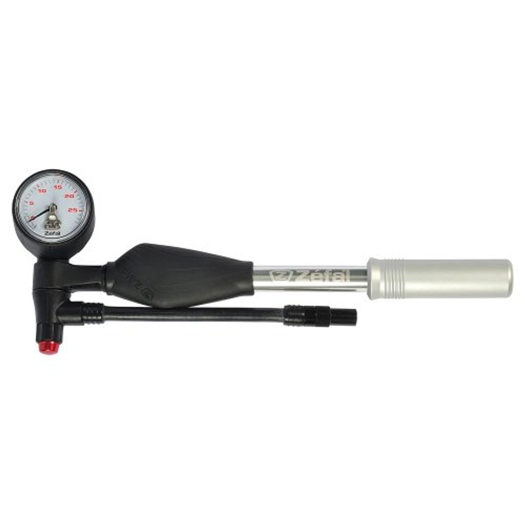 ZÉFAL Dämpferpumpe "Z Shock" 25 bar / 360 psi, für Schraderventil, Alu SB-verpackt , mit der Hochdruckpumpe lassen sich