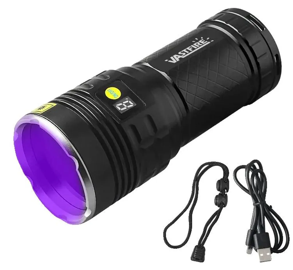 Lampe UV 365 nm rechargeable pour inspection hygiène et monnaie