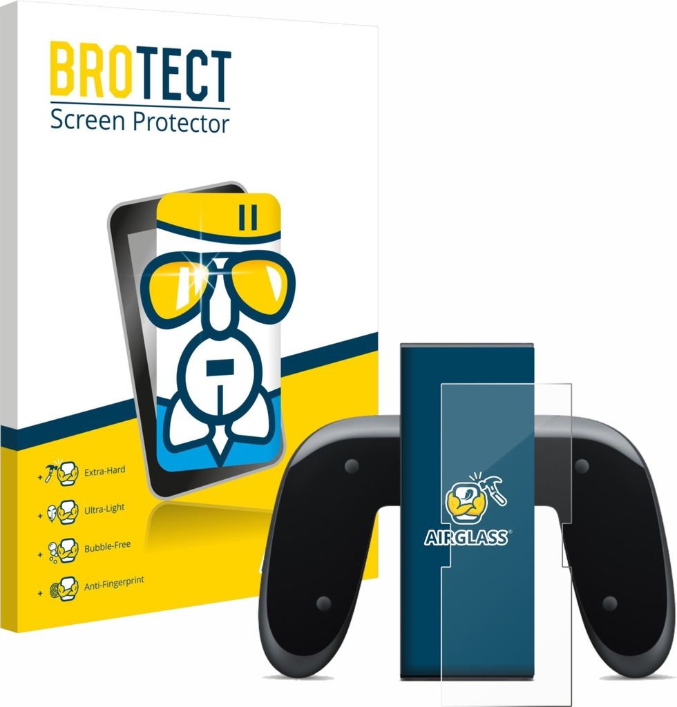 BROTECT Schutzglas für Nintendo Switch 2 Joy-Con 2-Holder Schutzfolie Panzer Folie Glas Display Schutz klar