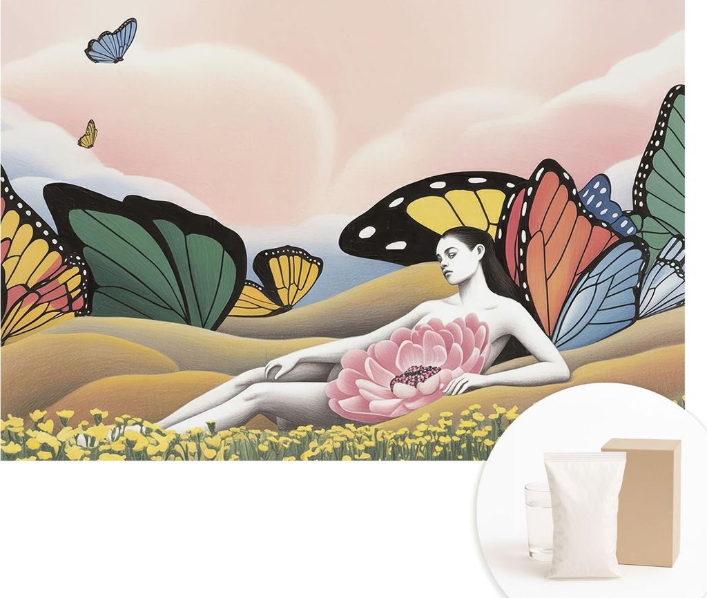 Fototapete - Wandbilder für Wohnzimmer - 104x70 cm - Dekorative Wandfolie - Modernes Design für Wanddekoration - Tapeten für Innenräume - Schme...