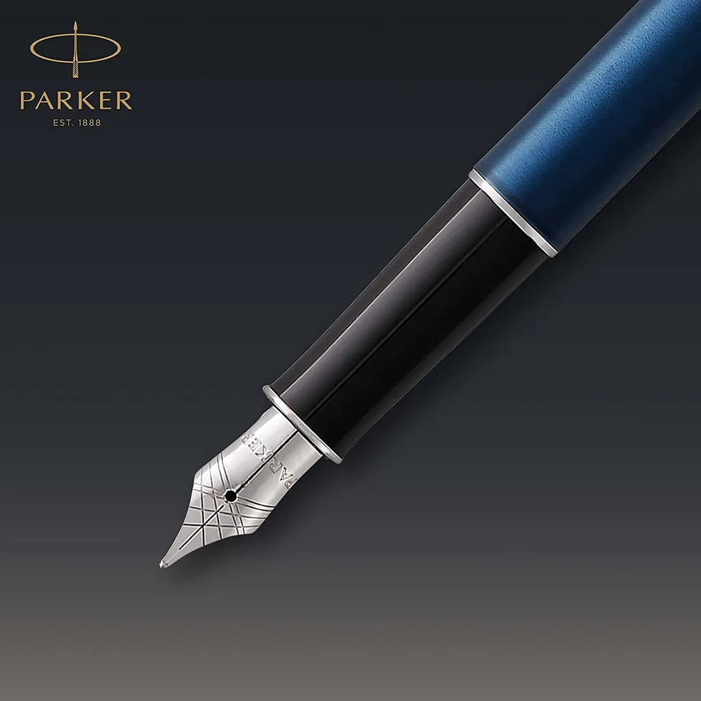 Stylo Plume Parker Sonnet Bleu Laqué avec Plume M et Finition Palladium