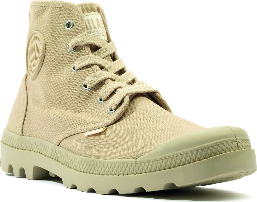 Palladium Pampa Hi Herren Schnürung Färben Gewaschene Le wand Vegane Stiefelette Sand – 10 UK - 44.5 EU - 11 US / Sand