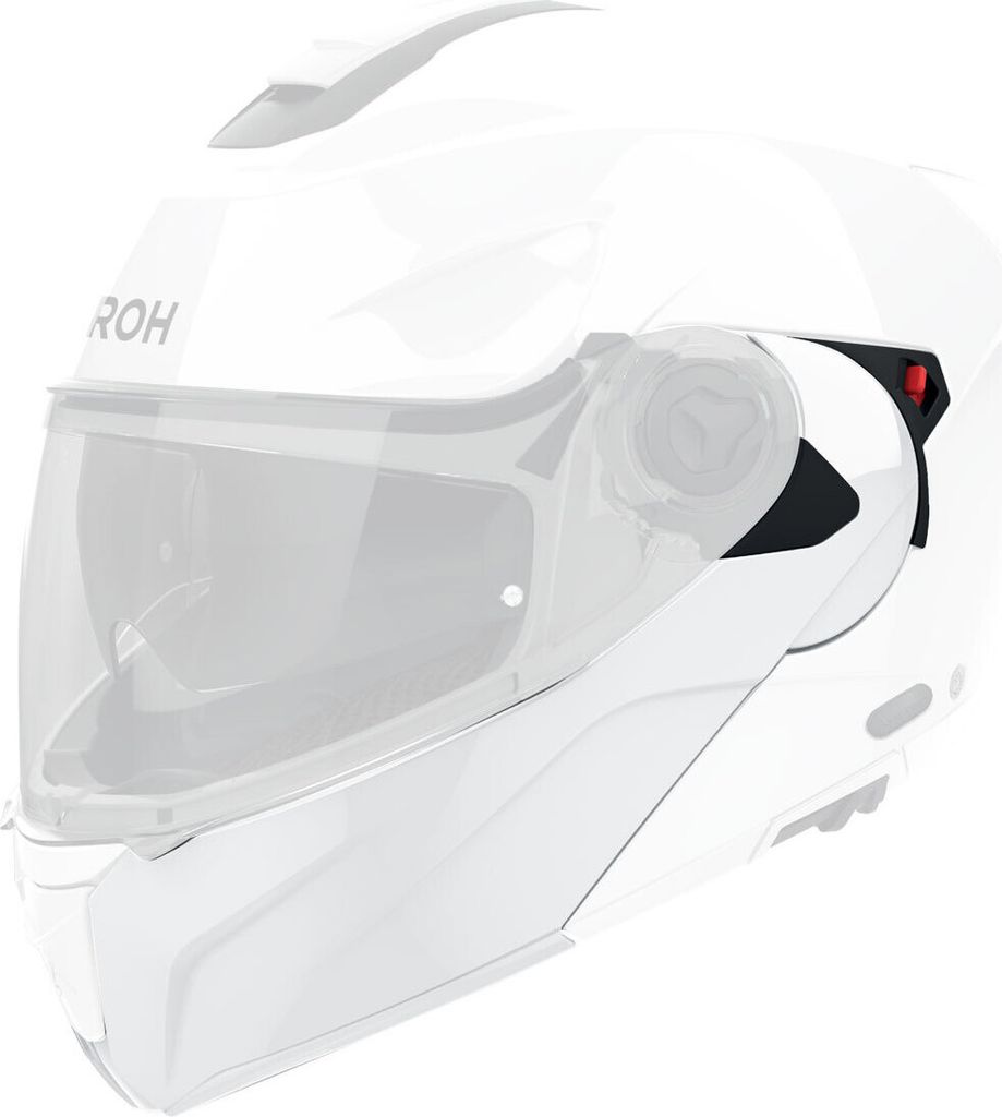 Glanzend weißes Kinnriemen Airoh Specktre Helm