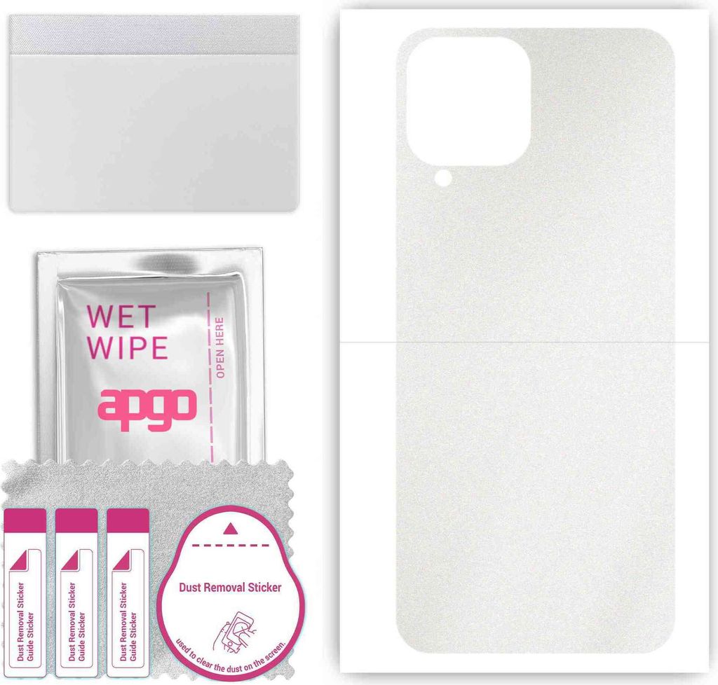 apgo Rückseite Schutzfolie, Skin, kompatibel mit Samsung Galaxy Quantum 3, Hinten Displayschutzfolie aus Vinylfolie, kratzfest, einfache Montage -...