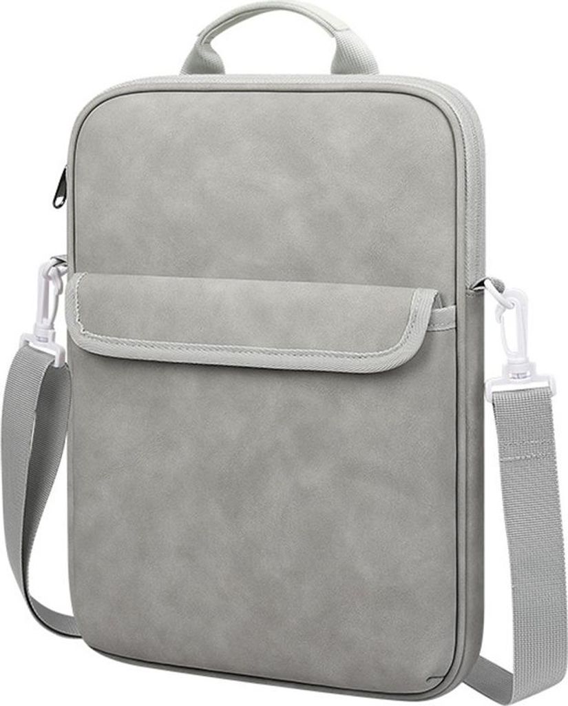 INF Business Laptoptasche mit Griff - Wasserdicht, Stoßfest, Grau, 13 Zoll Grau 11 Zoll