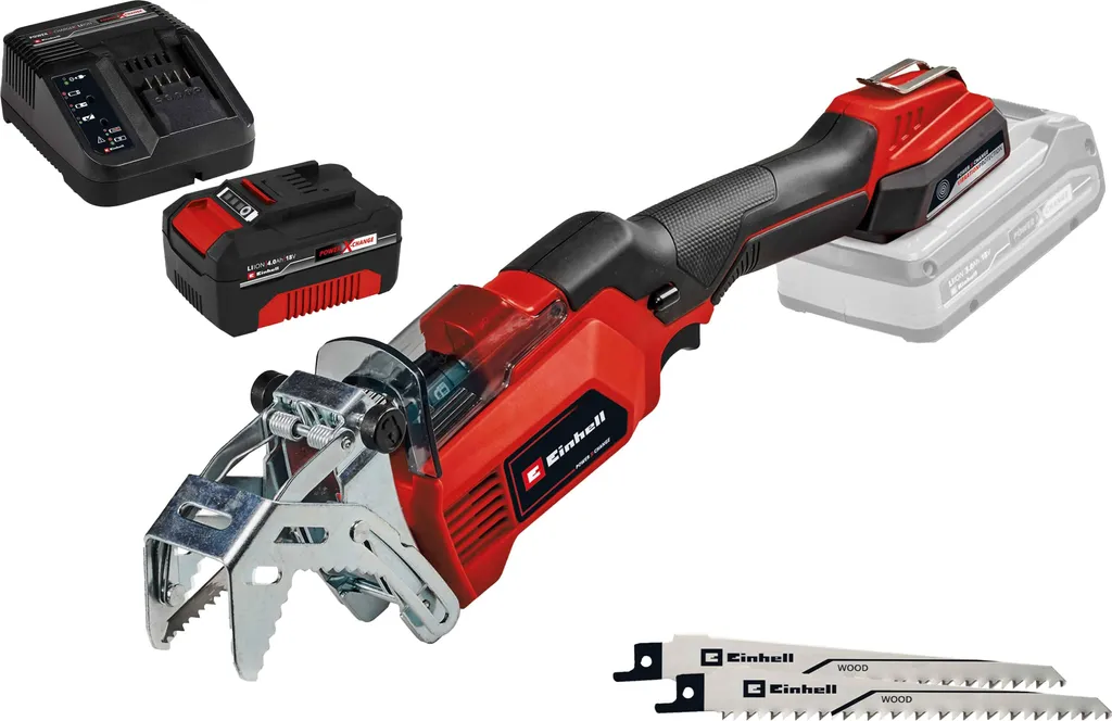 Sega per potatura a batteria EINHELL GE-GS 18/150 Li, 1x batteria ricaricabile 4,0 Ah