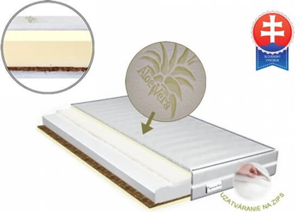 Matelas Enfant Latex Aloe Vera 90x190 - Idéal pour Sommeil Réparateur