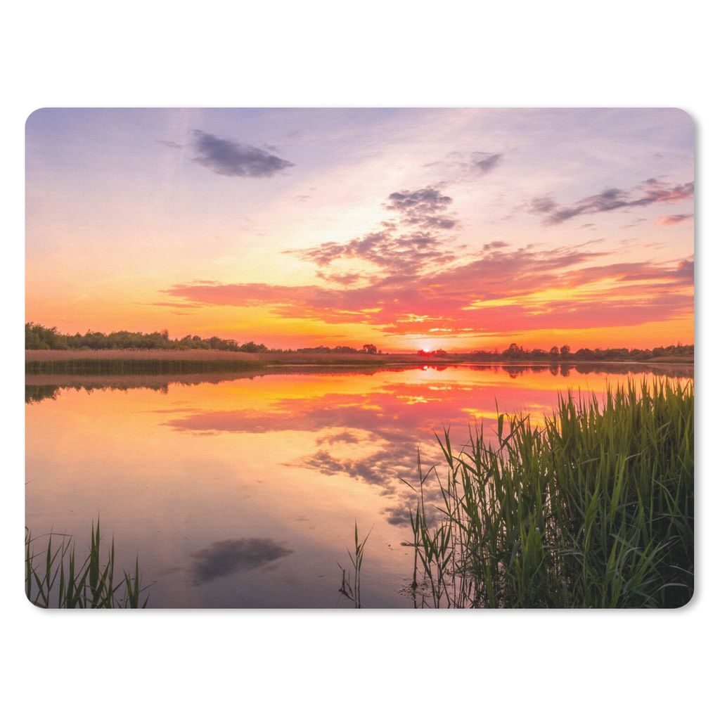 MuchoWow Mauspad Mousepad Wasser - Luft - Natur 40x30 cm - Mousepads - Maus Mat - Pad - Mausunterlage - Anti Rutsch