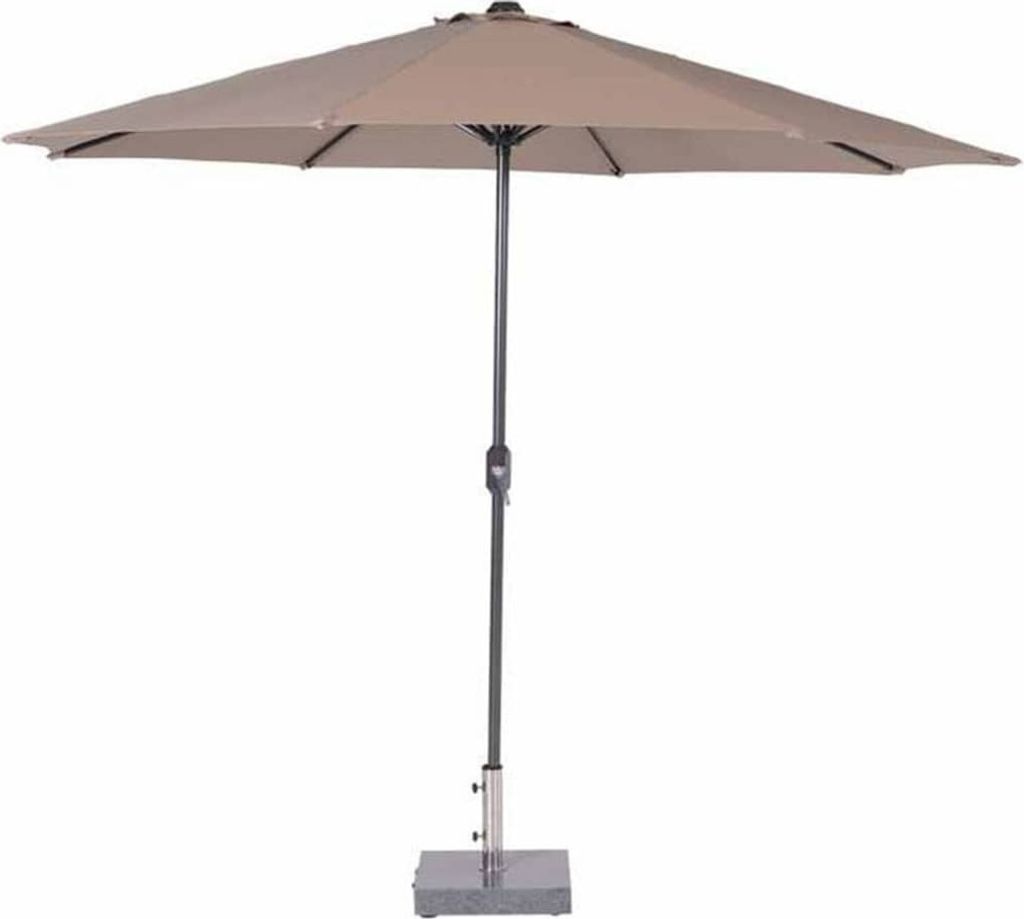 Garden Impressions Lotus Sonnenschirm - Ø300 carbon black/Taupe