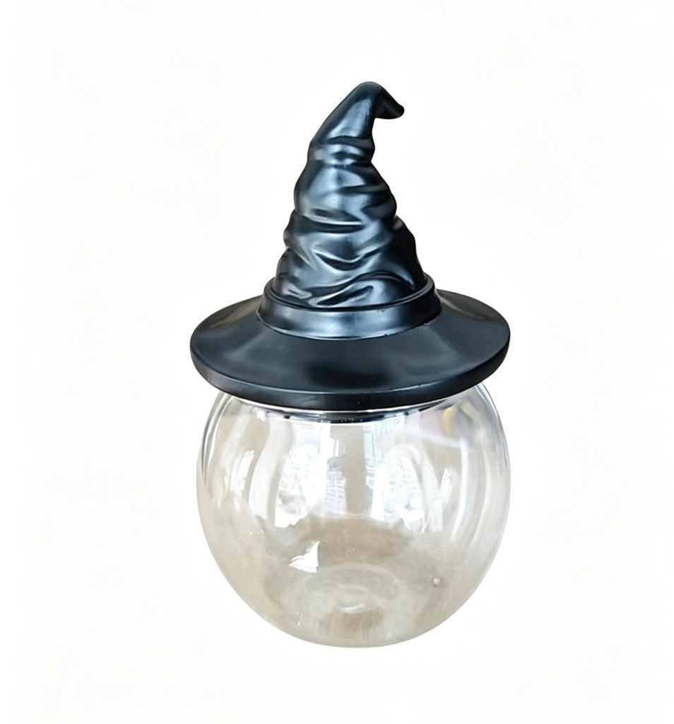 Gewürzvorratsglas, feuchtigkeitsbeständige Glasgewürzgläser mit Hexenhut-/Eulendeckeln, luftdichte Behälter für trockene Lebensmittel, dekora...