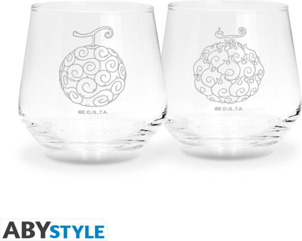 One Piece 2 Glass Set Devils Fruits Europe