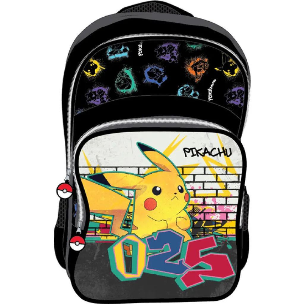 Zaino Scuola Pikachu 42cm - Resistente e Predisposto per Trolley