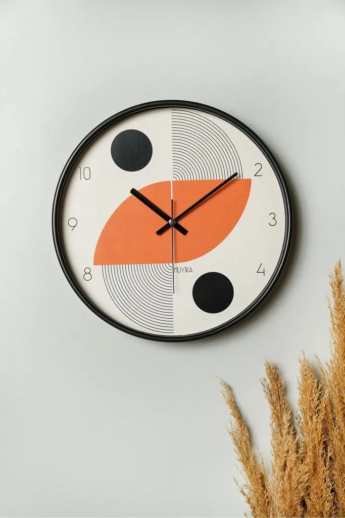 Orologio Vetro Opviq Inzbhm 30x30 | Accessorio Parete Multicolore
