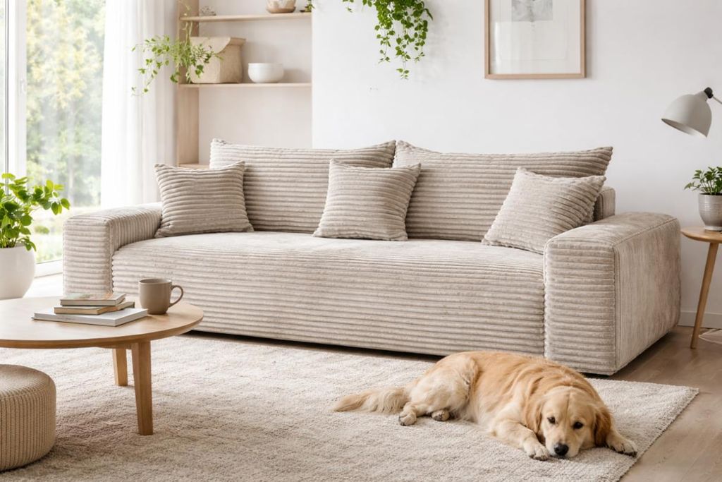 Sofiland Cordo Tilia Schlafsofa 3-Sitzer 265x105 cm Produktbild 