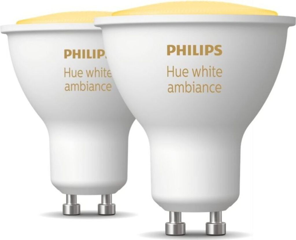 Philips Hue White ambience Doppelpack GU10, Intelligentes Produktbild 