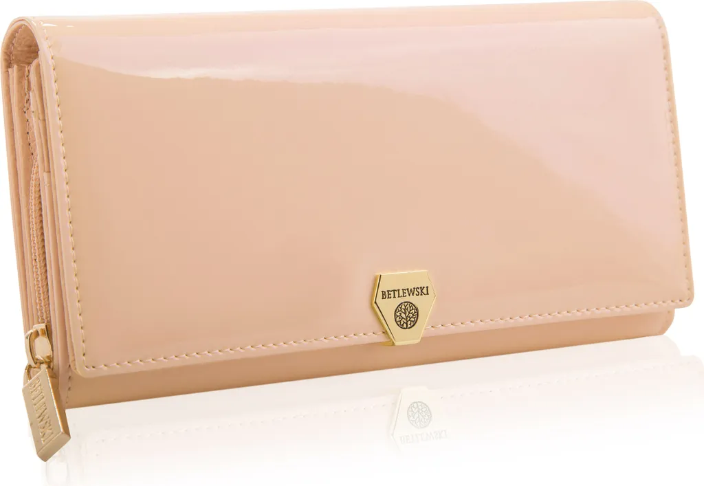 Portafoglio Donna Grande Betlewski BPD-VS-106 Pelle Lucida RFID