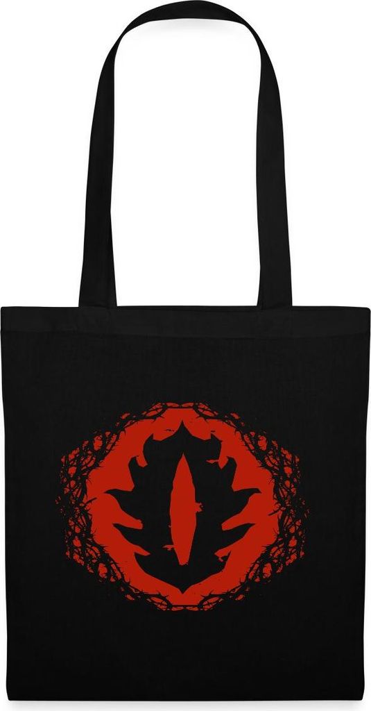Spreadshirt Der Hobbit Das Auge Saurons Stoffbeutel, One size, Schwarz