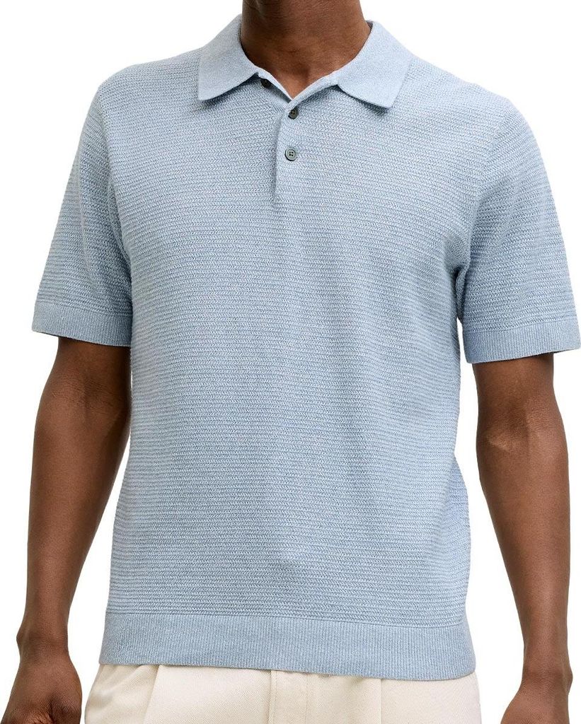 JACK & JONES Herren gestricktes Poloshirt Bluriley Knit Polo