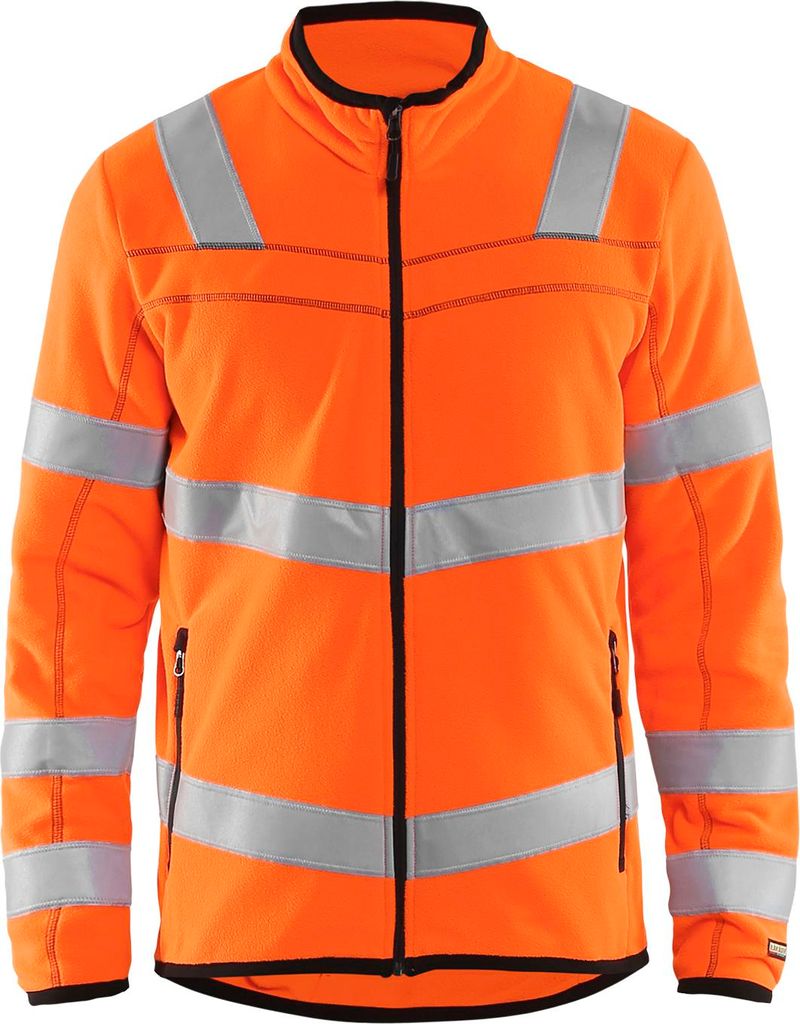 Blakläder High Vis Microfleece Jacke 4941 1010 in div. Farben, Farbe:orange, Größe:S