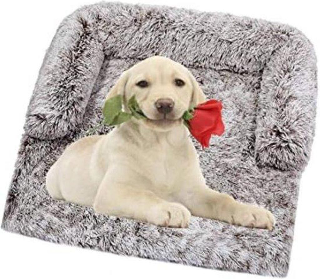 Hundekissen für den Sofa - Hundedecke für den Sofa - Hundekissen für den Sitzschutz - Hundekissen für den Sofa - 120x95x15cm Rechteck weißer B...