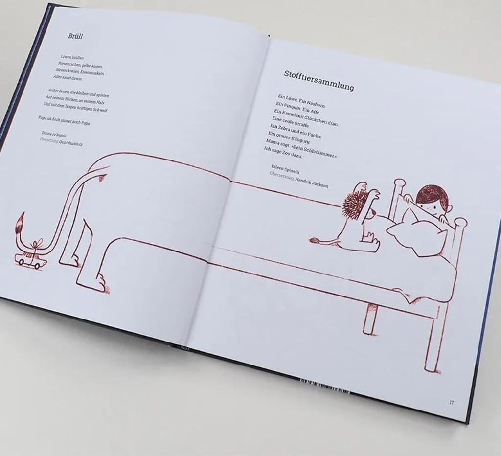 Anthologie poétique illustrée Jetzt noch ein Gedicht couverture rigide
