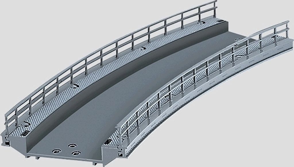 Märklin Gebogenes Rampenstück, HO (1:87), 15 Jahr(e), Grau, 1 Stück(e)