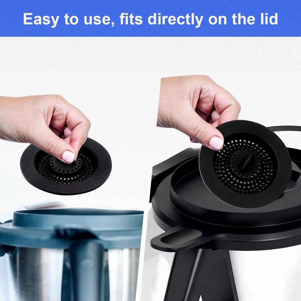 Silikon Spritzschutz für Monsieur Cuisine Connect und Smart - Spritzschutz Sieb für Thermomix TM6, TM5 und TM31 Küchenmaschine