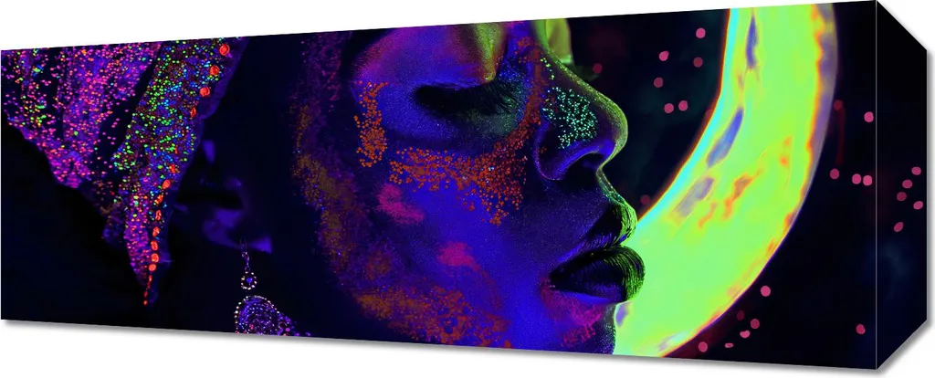 Quadro Design 50x20cm Stella nella Persona - Stampa Canvas HD