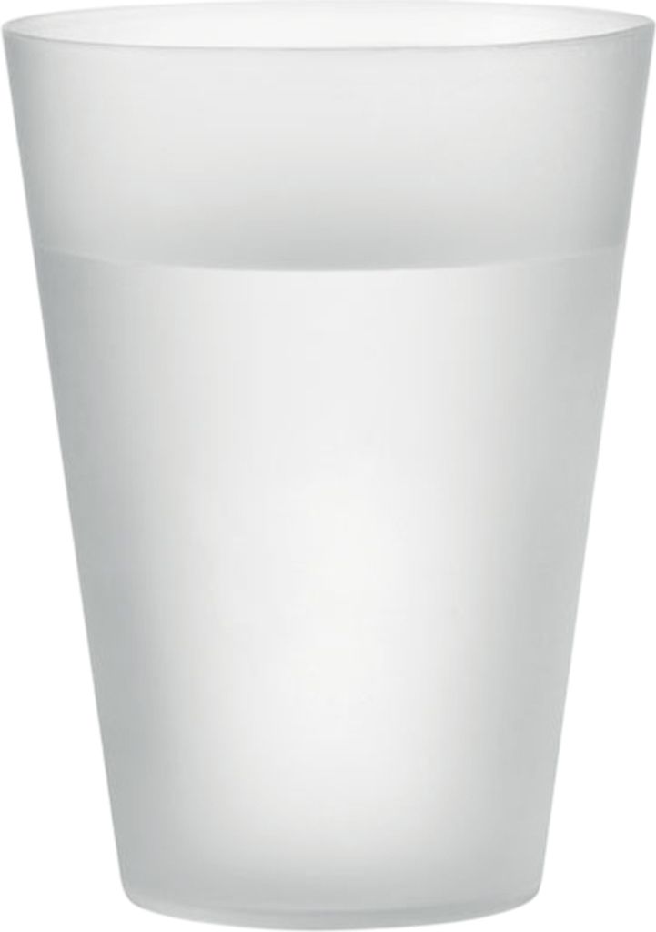 MidOcean - "Festa Large" Tasse, Wiederverwendbar MO411 (Einheitsgröße) (Transparent Weiß)