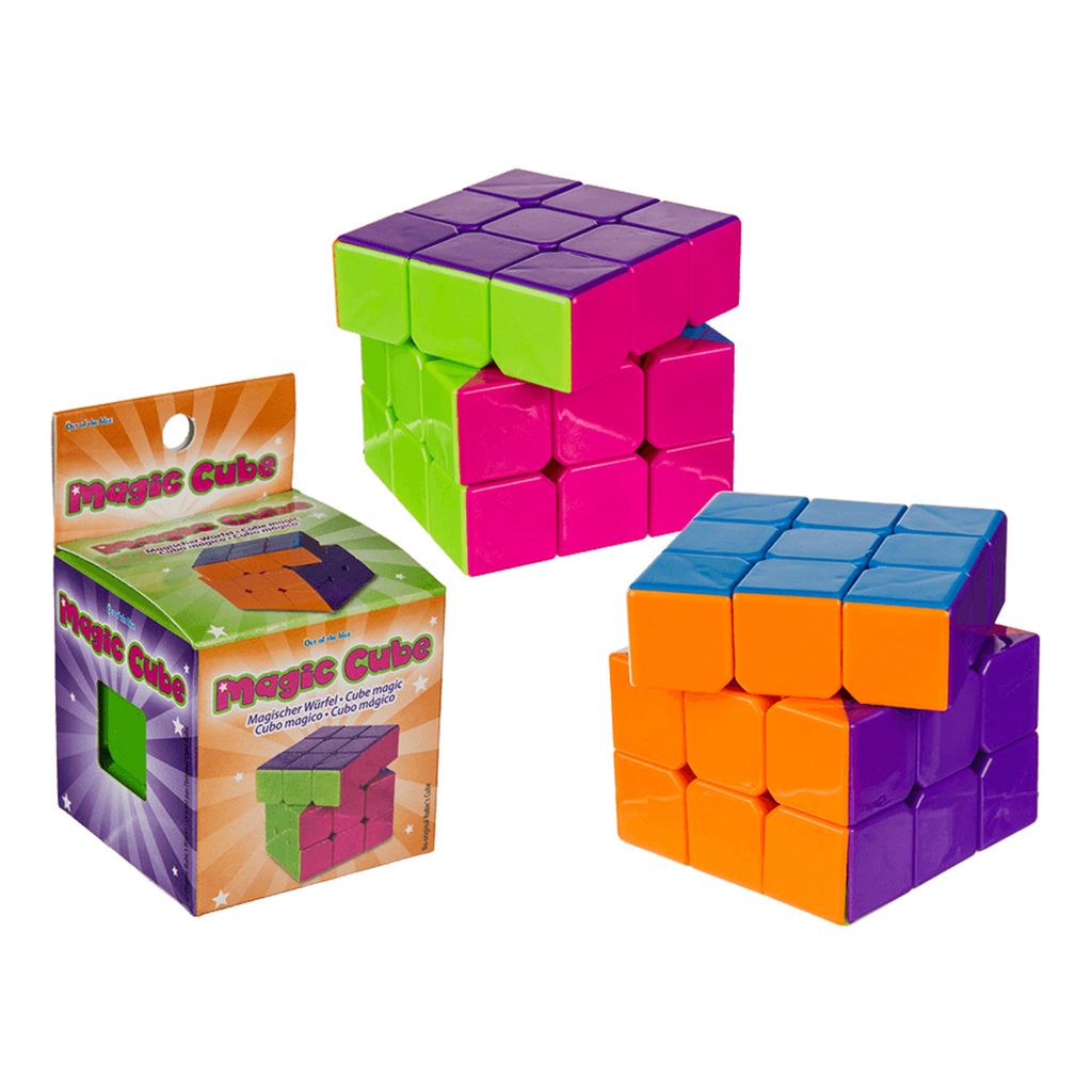 Zauberwürfel Bunt Magischer Würfel ca.6x6cm Spielwürfel Cube Puzzle Geschenkbox 