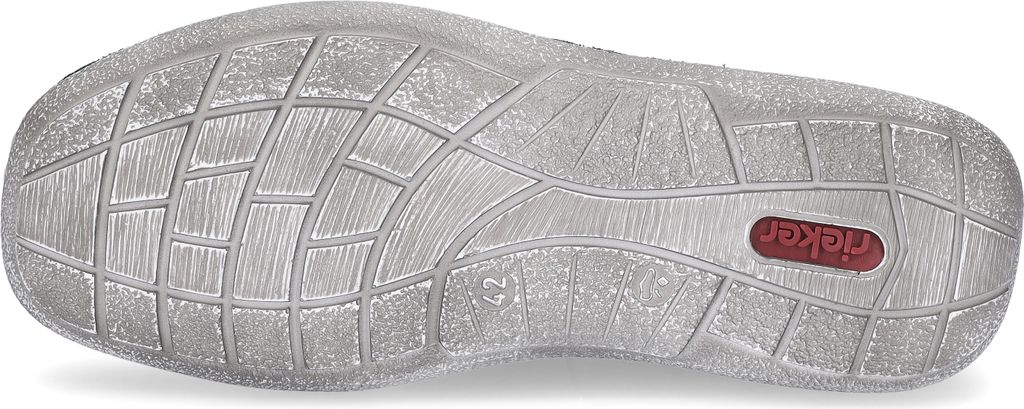 Rieker Slipper - Blau Veloursleder Größe: 41 Normal Produktbild 46